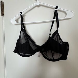 Auden Black Sheer Bra